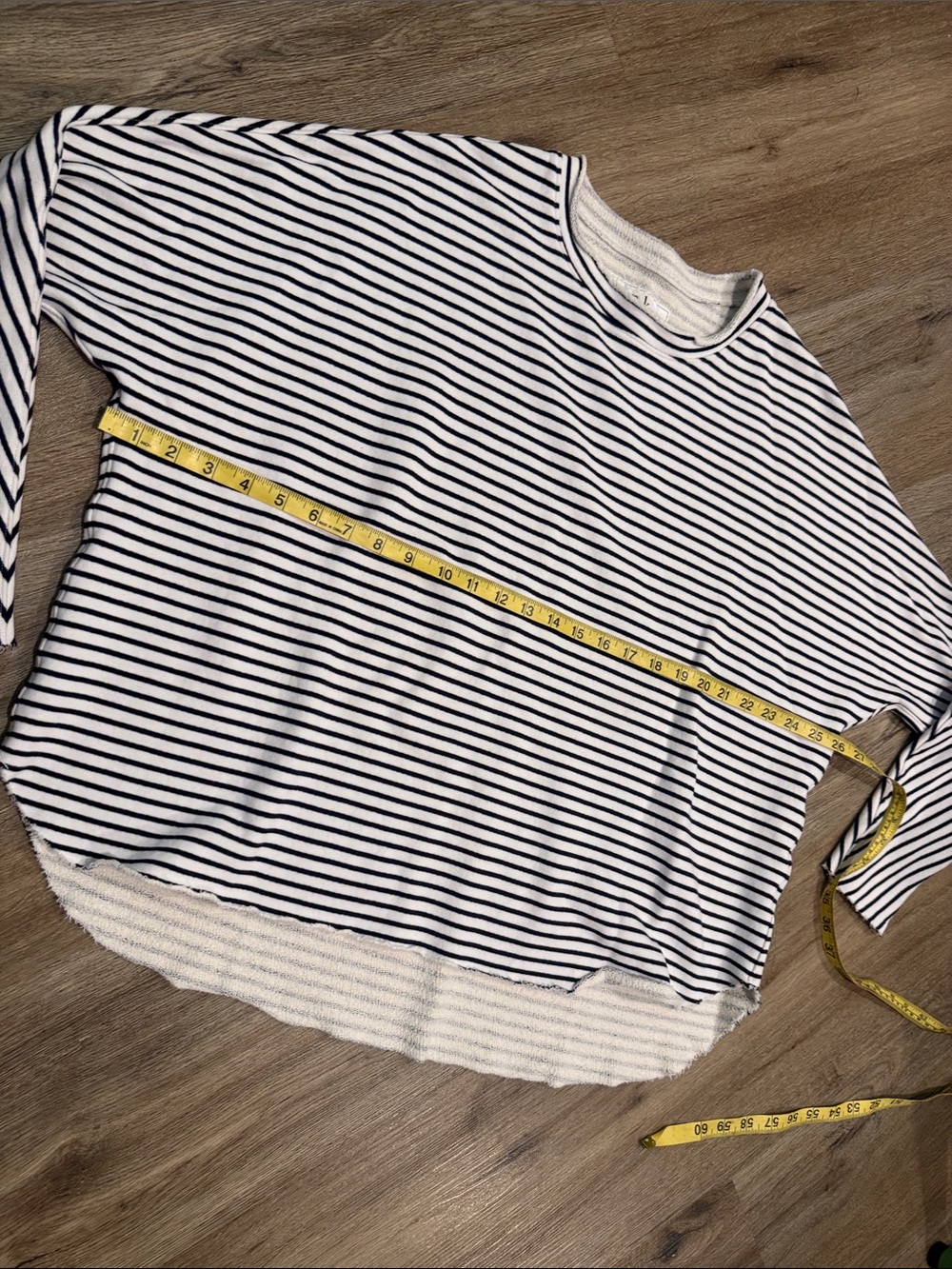 Frank & Eileen Navy and White Striped Roll Neck Long-Sleeve Pullover - Picture 7 of 11